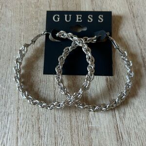 Geuss Braided Hoop Earrings